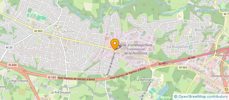 localisation de l'entreprise C E B  SAUTRON