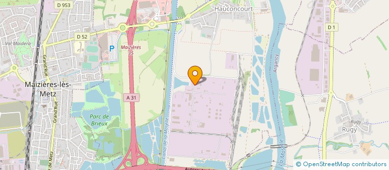 localisation de l'entreprise C.E.B. YG  HAUCONCOURT