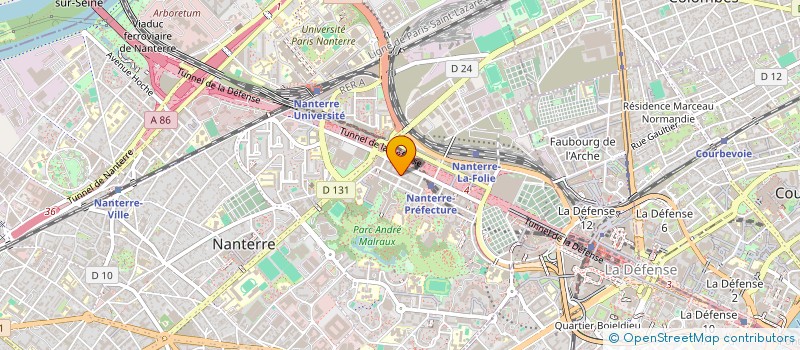 localisation de l'entreprise C E BTP BANQUE  NANTERRE