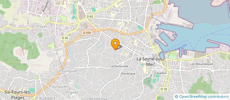 localisation de l'entreprise C.E.C.A.  LA SEYNE-SUR-MER