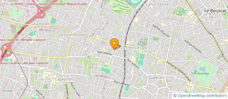 localisation de l'entreprise C.E.C.A.L.  BORDEAUX