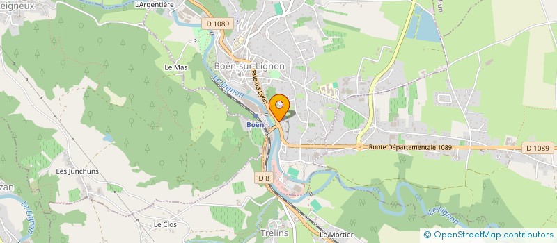 localisation de l'entreprise C.E.C.B.T.P. à BOEN-SUR-LIGNON