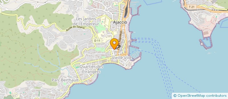 localisation de l'entreprise C.E.C.I.F à AJACCIO