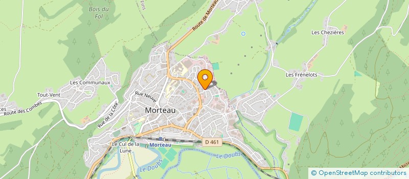 localisation de l'entreprise C.E.C.R.  MORTEAU