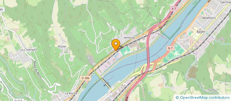 localisation de l'entreprise C.E.C.T.-CONCEPTION ELECTRICITE CHAUFFAGE TRAVAUX  AMPUIS