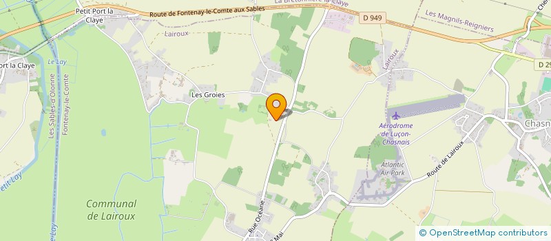 localisation de l'entreprise C & E CONSTRUCTION METALLIQUE à LAIROUX