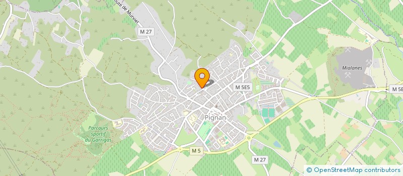 localisation de l'entreprise C.E.D 34  PIGNAN