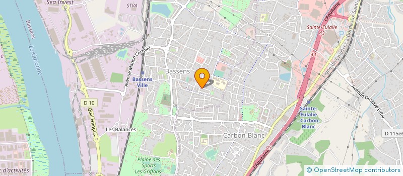 localisation de l'entreprise C.E.D BTP 33 à BASSENS