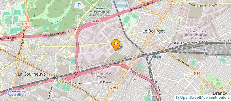 localisation de l'entreprise C.E. DES ETABLISSEMENTS SAS DIA PARIS D.R. MAGASINS à LA COURNEUVE