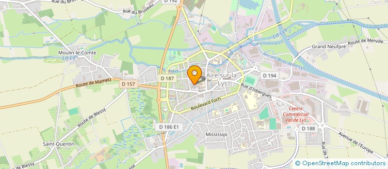 localisation de l'entreprise C&E DUBOIS  AIRE-SUR-LA-LYS