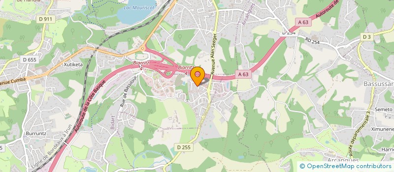 localisation de l'entreprise C.E.E.I. PYRENEES à BIDART