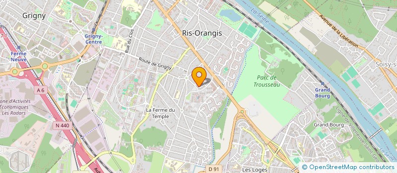 localisation de l'entreprise C E E V à RIS-ORANGIS