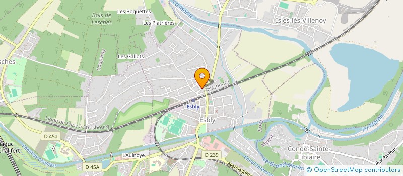 localisation de l'entreprise C.E.F. à ESBLY