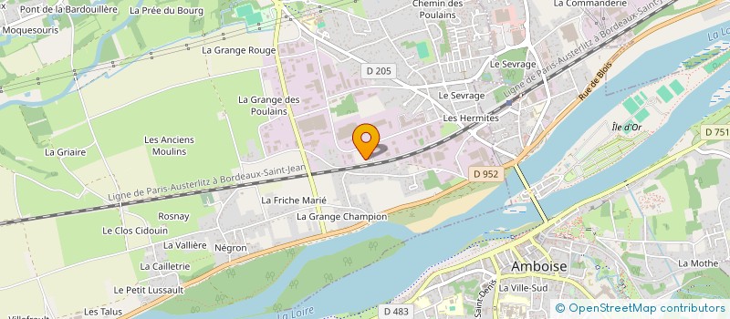 localisation de l'entreprise C.E.F.I.  NAZELLES-NEGRON