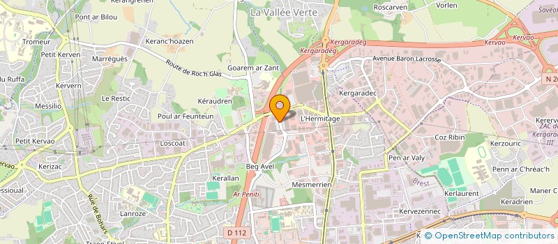localisation de l'entreprise C E F SPORTS à BREST