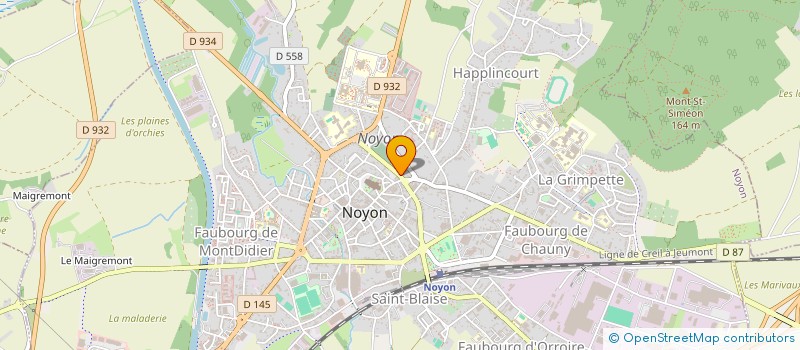 localisation de l'entreprise C.E.G  NOYON
