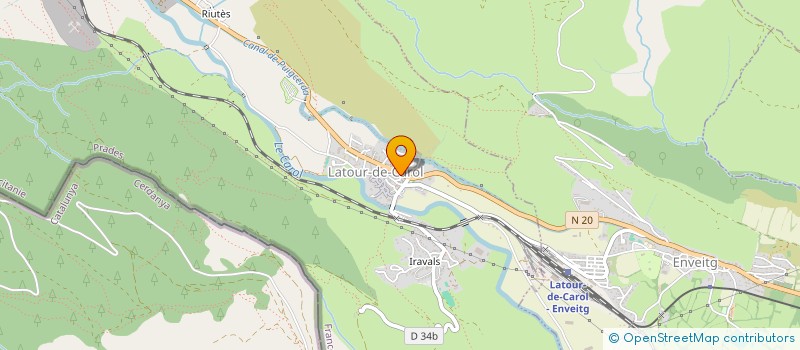 localisation de l'entreprise C.E.G.B.  LATOUR-DE-CAROL