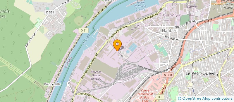localisation de l'entreprise C.E GREIF FRANCE  LE GRAND-QUEVILLY