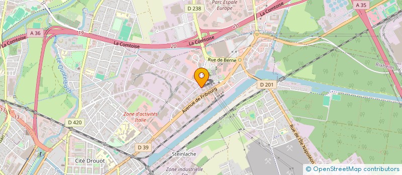 localisation de l'entreprise C.E.H.  SAUSHEIM