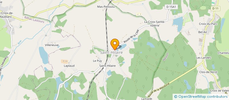 localisation de l'entreprise C.E.J.P. à SAINT-HILAIRE-LES-PLACES