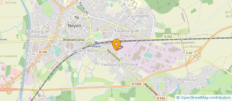 localisation de l'entreprise C E JACOB DELAFON  NOYON