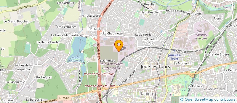 localisation de l'entreprise C.E.L. à JOUE-LES-TOURS