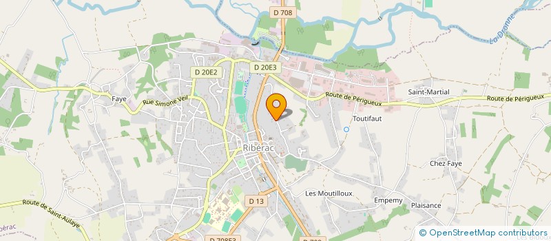 localisation de l'entreprise C.E.L.E 1948  RIBERAC