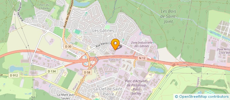 localisation de l'entreprise C.E. LENOTRE à PLAISIR