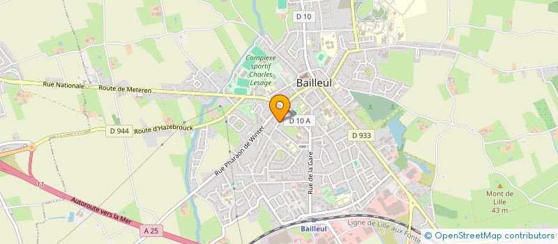 localisation de l'entreprise C.E.M à BAILLEUL