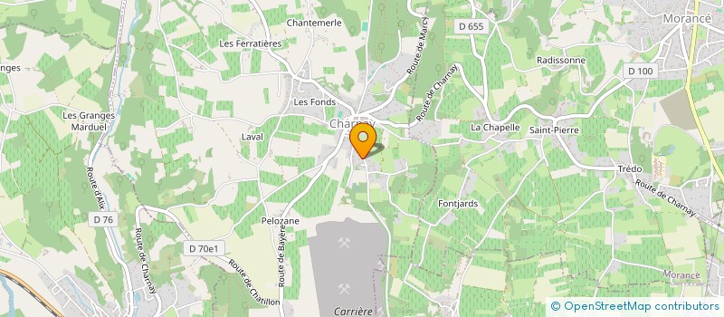 localisation de l'entreprise C.E.M.O.  CHARNAY