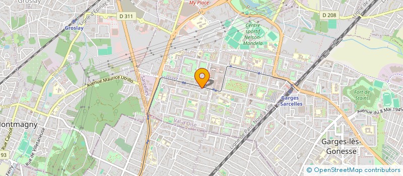 localisation de l'entreprise C E M POSE  SARCELLES