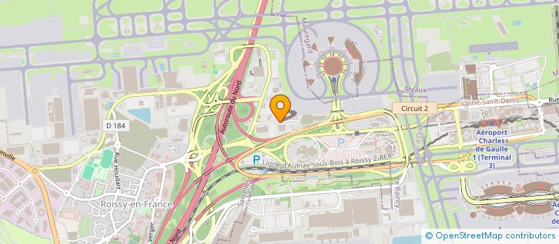 localisation de l'entreprise C E OPERATION EXPLOITATION UTA à ROISSY-EN-FRANCE