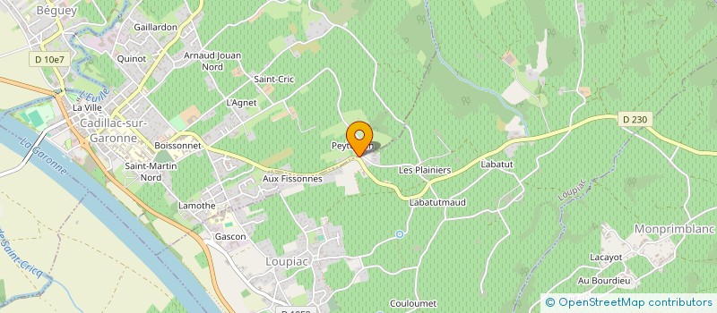 localisation de l'entreprise C.E.P.  CADILLAC-SUR-GARONNE