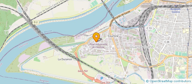 localisation de l'entreprise C.E.P.E. BOIS DE L'AIGUILLE  AVIGNON