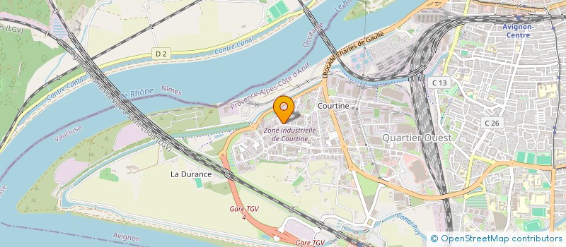 localisation de l'entreprise C.E.P.E. CROIX DU PICQ (CENTRALE EOLIENNE DE PRODUCTION D'ENERGIE CROIX DU PICQ)  AVIGNON