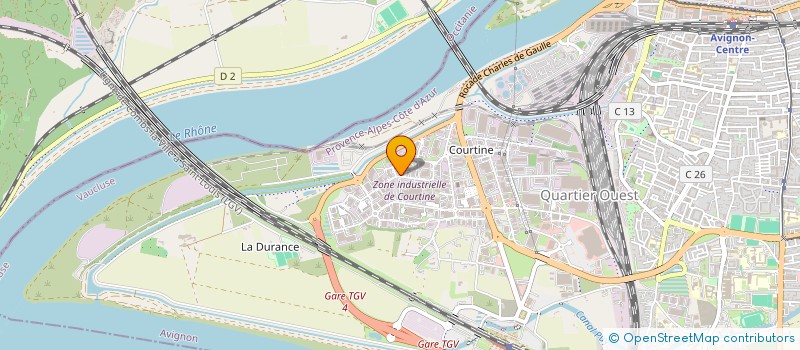 localisation de l'entreprise C.E.P.E. ORAIN (CENTRALE EOLIENNE DE PRODUCTION D'ELECTRICITE DE ORAIN)  AVIGNON