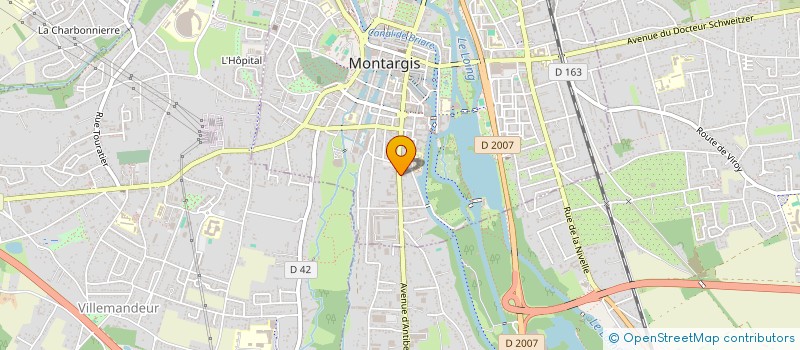 localisation de l'entreprise C.E.P.H.  MONTARGIS
