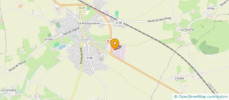 localisation de l'entreprise C.E.P. LECRENAY VELOT  CONLIE