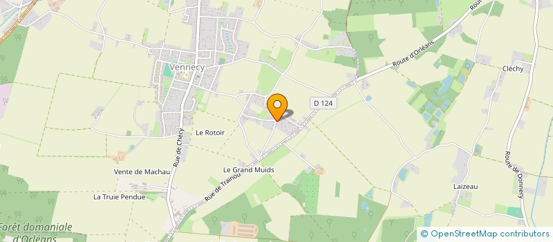 localisation de l'entreprise C.E. PNEUS à VENNECY