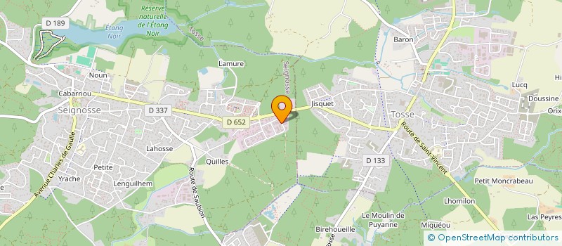 localisation de l'entreprise C.E.R. BAT à SEIGNOSSE