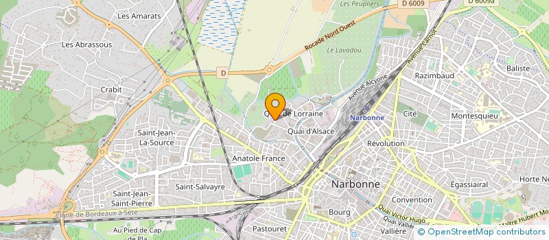 localisation de l'entreprise C.E.R. BATIMENT à NARBONNE