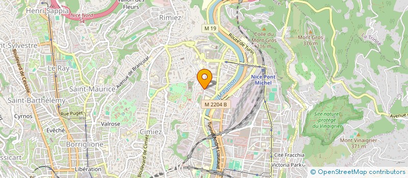 localisation de l'entreprise C.E.R.D. à NICE