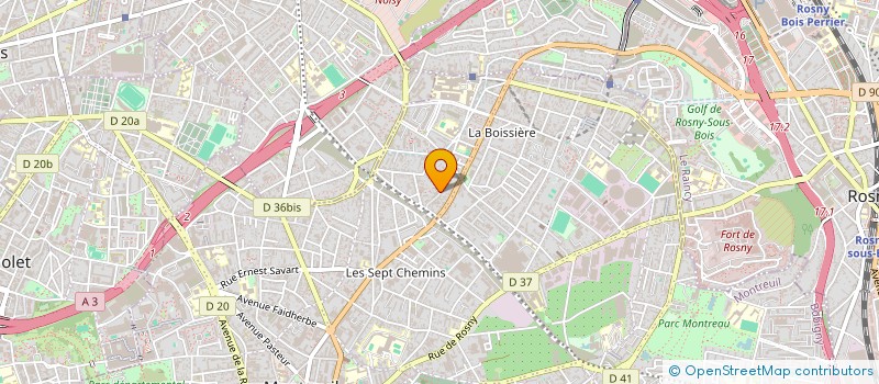 localisation de l'entreprise C.E.R.F. à MONTREUIL