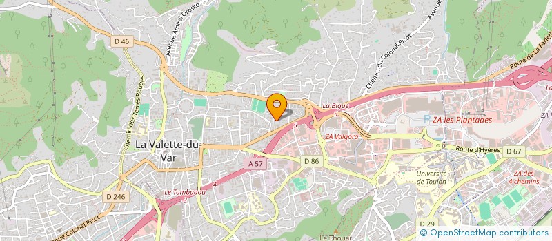 localisation de l'entreprise C.E.R.F  LA VALETTE-DU-VAR