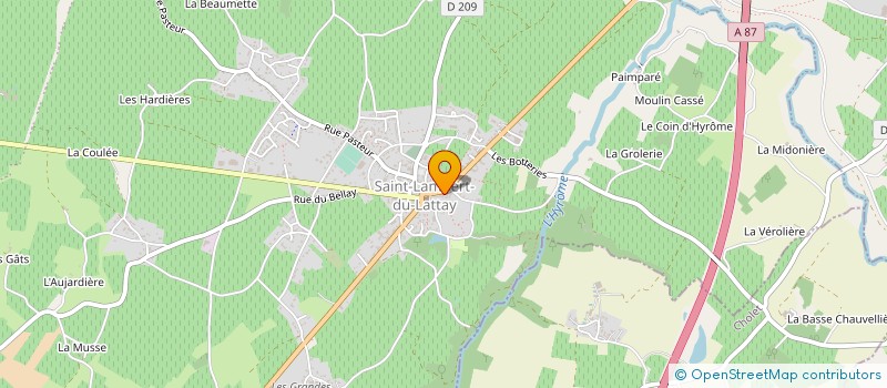 localisation de l'entreprise C.E.R.P.  VAL-DU-LAYON