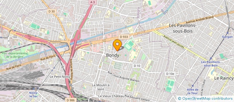 localisation de l'entreprise C.E.R PASTEUR  BONDY