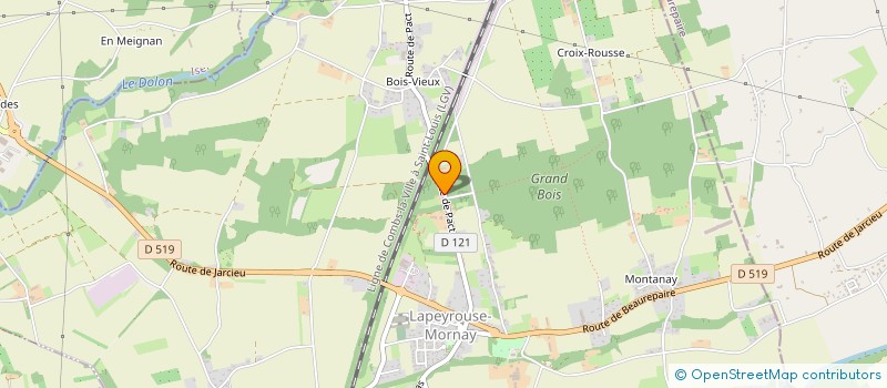 localisation de l'entreprise C.E.R.S.  LAPEYROUSE-MORNAY