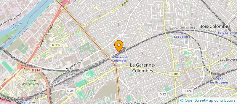 localisation de l'entreprise C.E RENDON à COLOMBES