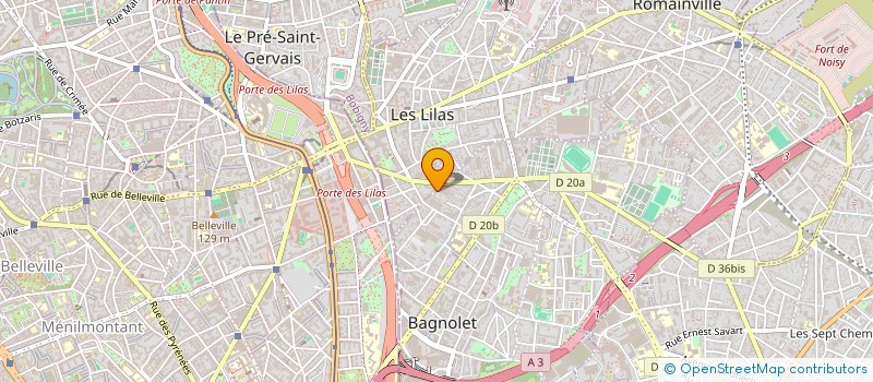 localisation de l'entreprise C.E.S. à BAGNOLET