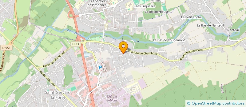 localisation de l'entreprise C.E.S à VINEUIL